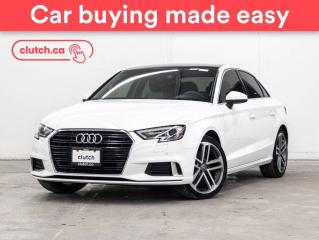 Used 2020 Audi A3 Komfort w/ Apple CarPlay & Android Auto, Rearview Cam, Bluetooth for sale in Toronto, ON