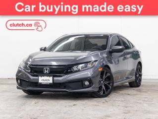 Used 2019 Honda Civic Sedan Sport w/ Apple CarPlay & Android Auto, Rearview Cam, Bluetooth for sale in Toronto, ON