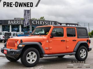 Used 2018 Jeep Wrangler Unlimited Sport PLATINUM MEMBERSHIP INCLUDED | SPORT S | PUNK'N METALLIC ORANGE !! | FRONT HEATED SEATS & WHEEL for sale in Barrie, ON