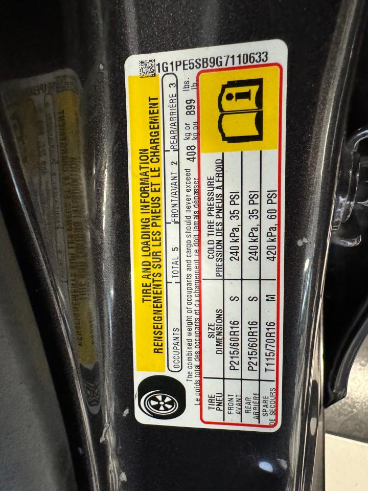 2016 Chevrolet Cruze LT+New Tires+Camera+Remote Start+A/C - Photo #38