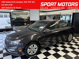 Used 2016 Chevrolet Cruze LT+New Tires+Camera+Remote Start+CLEAN CARFAX for sale in London, ON