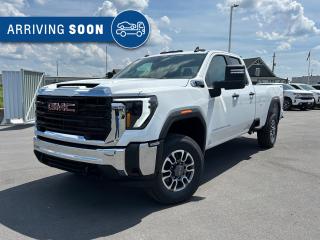 New 2024 GMC Sierra 3500 HD Pro 6.6L V8 WITH REMOTE ENTRY, HITCH GUIDANCE, HD REAR VISION CAMERA, APPLE CARPLAY AND ANDROID AUTO, X31 OFF-ROAD PACKAGE for sale in Carleton Place, ON