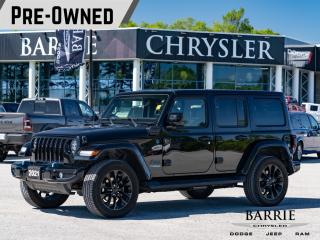 Used 2021 Jeep Wrangler Unlimited 4xe Sahara HIGH ALTITUDE | HEATED FRONT SEATS & HEATED STEERING WHEEL | SAFETY GROUP | NO ACCIDENTS for sale in Barrie, ON