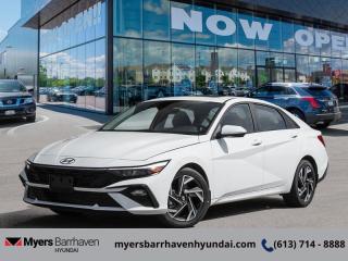 New 2024 Hyundai Elantra Preferred IVT w/Tech Pkg for sale in Nepean, ON