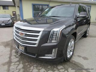 Used 2017 Cadillac Escalade LOADED PLATINUM-MODEL 7 PASSENGER 6.2L - V8.. 4X4.. CAPTAINS $ 3RD ROW.. NAVIGATION.. DVD PLAYER.. SUNROOF.. HEATED/AC SEATS.. DRIVE-MODE-SELECT.. for sale in Bradford, ON