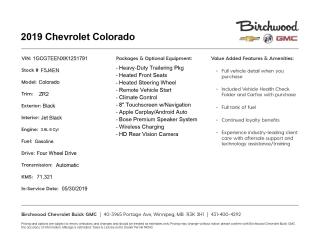 Used 2019 Chevrolet Colorado 4WD ZR2 