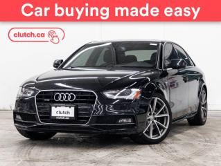 Used 2015 Audi A4 Progressive Plus AWD w/ Heated Front Seats, Nav, Dual-Zone A/C for sale in Toronto, ON