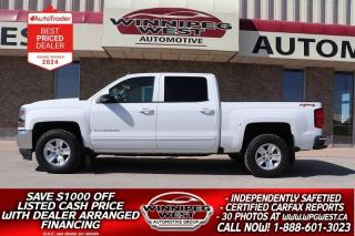 Used 2017 Chevrolet Silverado 1500 LT CREW 5.3L 4X4, LOADED, LOCAL, CLEAN & SHARP!! for sale in Headingley, MB