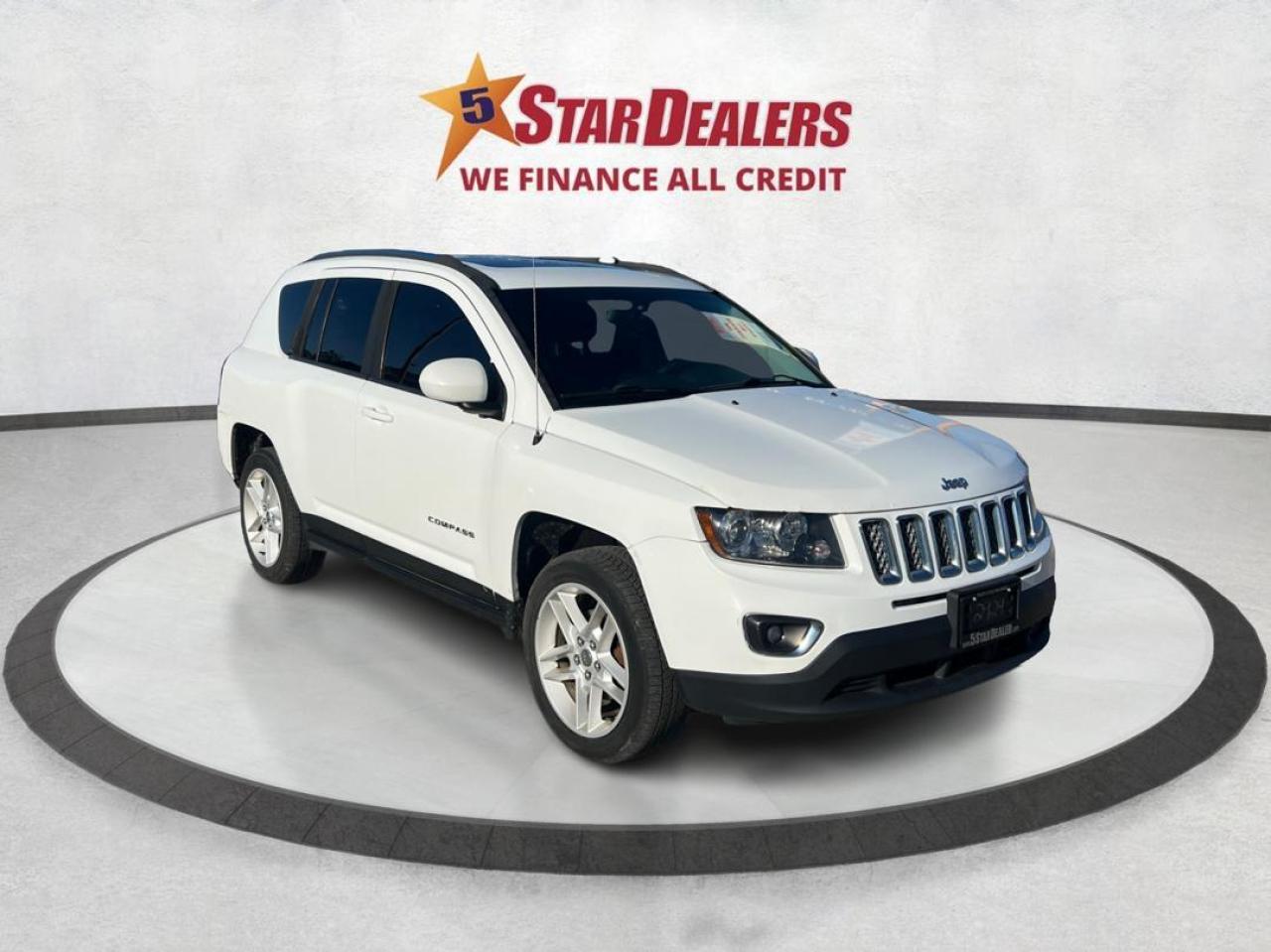 Used 2015 Jeep Compass Limited LEATHER ROOF CERTIFIED WE FINANCE ALL CRDT for sale in London, ON