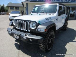 Used 2022 Jeep Wrangler FUN-TO-DRIVE UNLIMITED-VERSION 5 PASSENGER 3.6L - V6.. 4X4.. HEATED SEATS & WHEEL.. NAVIGATION.. REMOVEABLE TOP.. BACK-UP CAMERA.. BLUETOOTH.. for sale in Bradford, ON