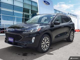 Used 2021 Ford Escape Titanium Hybrid New Barkes | New Tires | Accident Free for sale in Winnipeg, MB