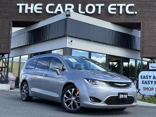 Used 2018 Chrysler Pacifica Limited 3RD ROW, APPLE CARPLAY/ANDROID AUTO, REMOTE START, HEATED LEATHER SEATS, MOONROOF, NAV, BACK UP CAM! for sale in Sudbury, ON