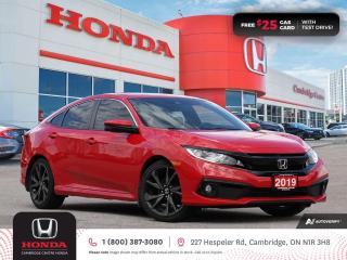 Used 2019 Honda Civic Sport POWER SUNROOF | REARVIEW CAMERA | APPLE CARPLAY™/ANDROID AUTO™ for sale in Cambridge, ON