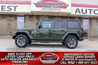 Used 2021 Jeep Wrangler UNLIMITED SAHARA EDITION 2.0T 4X4, LOADED, AS NEW! for sale in Headingley, MB