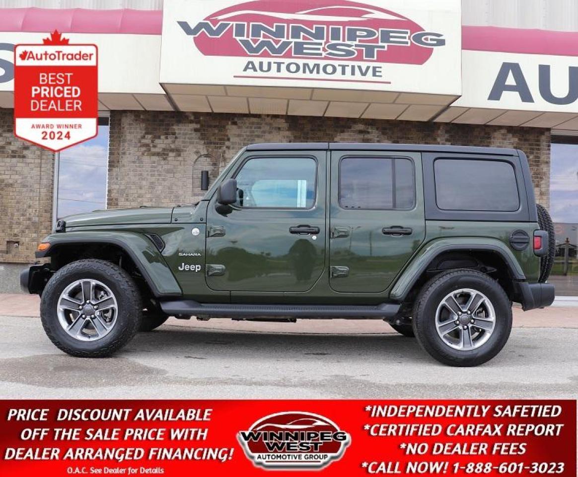 Used 2021 Jeep Wrangler UNLIMITED SAHARA EDITION 2.0T 4X4, LOADED, AS NEW! for sale in Headingley, MB