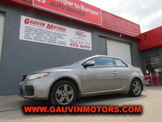 Used 2010 Kia Forte Koup EX Sunroof, Loaded, Very Sharp. Priced to Sell! for sale in Swift Current, SK