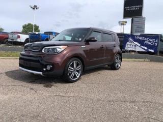Used 2017 Kia Soul LEATHER, ROOF, BLIND SPOT, LOW KM'S #158 for sale in Medicine Hat, AB