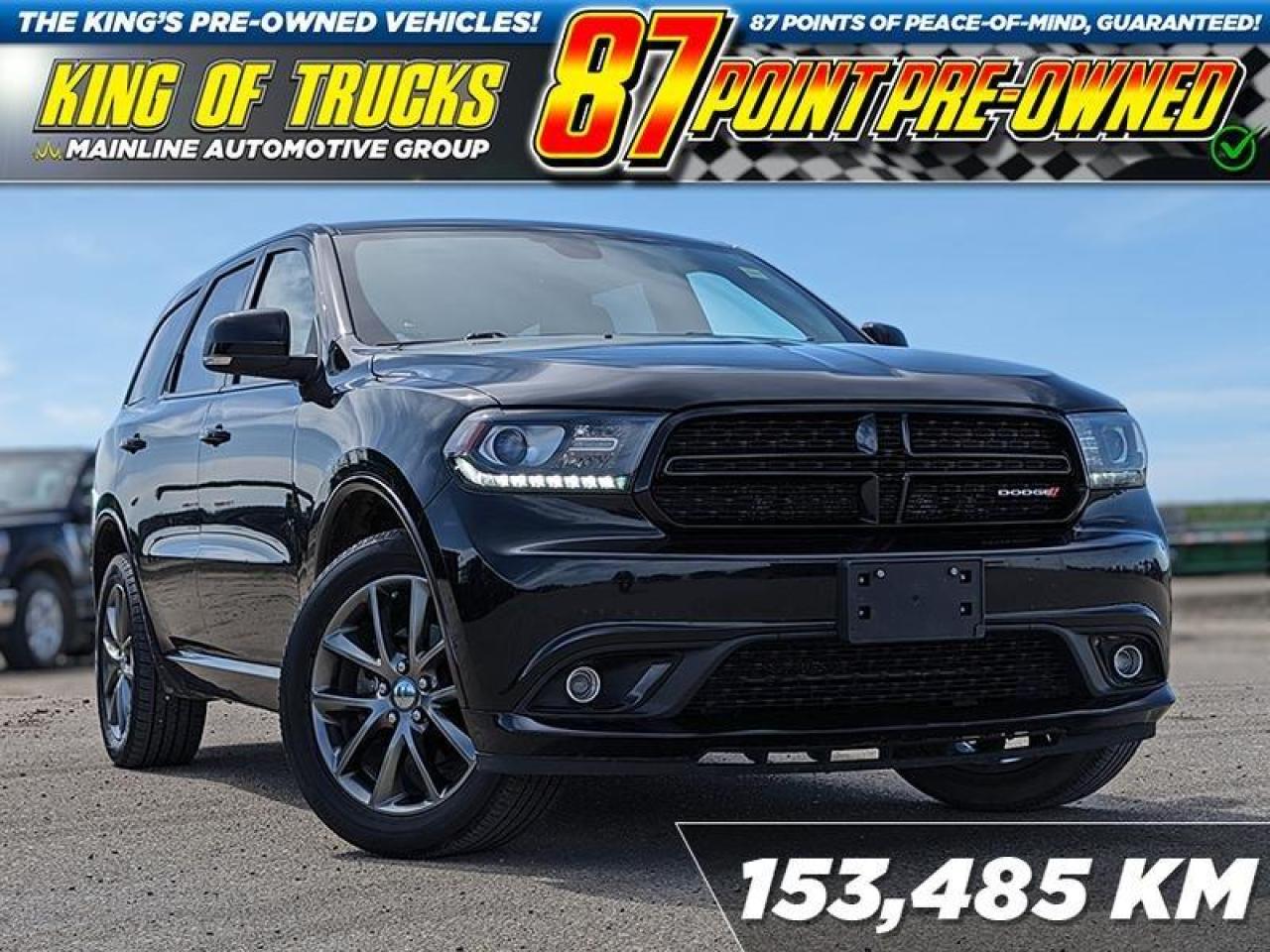 This Dodge Durango is a versatile SUV that offers more thrills than many of its competitors. This 2018 Dodge Durango is fresh on our lot in Rosetown. This SUV has 153,485 kms. Its db black in colour . It has an automatic transmission and is powered by a 295HP 3.6L V6 Cylinder Engine. <br> <br/><br>Contact our Sales Department today by: <br><br>Phone: 1 (306) 882-2691 <br><br>Text: 1-306-800-5376 <br><br>- Want to trade your vehicle? Make the drive and well have it professionally appraised, for FREE! <br><br>- Financing available! Onsite credit specialists on hand to serve you! <br><br>- Apply online for financing! <br><br>- Professional, courteous and friendly staff are ready to help you get into your dream ride! <br><br>- Call today to book your test drive! <br><br>- HUGE selection of new GMC, Buick and Chevy Vehicles! <br><br>- Fully equipped service shop with GM certified technicians <br><br>- Full Service Quick Lube Bay! Drive up. Drive in. Drive out! <br><br>- Best Oil Change in Saskatchewan! <br><br>- Oil changes for all makes and models including GMC, Buick, Chevrolet, Ford, Dodge, Ram, Kia, Toyota, Hyundai, Honda, Chrysler, Jeep, Audi, BMW, and more! <br><br>- Rosetowns ONLY Quick Lube Oil Change! <br><br>- 24/7 Touchless car wash <br><br>- Fully stocked parts department featuring a large line of in-stock winter tires! <br> <br><br><br>Rosetown Mainline Motor Products, also known as Mainline Motors is Saskatchewans #1 Selling Rural GMC, Buick, and Chevrolet dealer, featuring Chevy Silverado, GMC Sierra, Buick Enclave, Chevy Traverse, Chevy Equinox, Chevy Cruze, GMC Acadia, GMC Terrain, and pre-owned Chevy, GMC, Buick, Ford, Dodge, Ram, and more, proudly serving Saskatchewan. As part of the Mainline Motors Group of Dealerships in Western Canada, we are also committed to servicing customers anywhere in Western Canada! Weve got a huge selection of cars, trucks, and crossover SUVs, so if youre looking for your next new GMC, Buick, Chev or any brand on a used vehicle, dont hesitate to contact us online, give us a call at 1 (306) 882-2691 or swing by our dealership at 506 Hyw 7 W in Rosetown, Saskatchewan. We look forward to getting you rolling in your next new or used vehicle! <br> <br><br><br>* Vehicles may not be exactly as shown. Contact dealer for specific model photos. Pricing and availability subject to change. All pricing is cash price including fees. Taxes to be paid by the purchaser. While great effort is made to ensure the accuracy of the information on this site, errors do occur so please verify information with a customer service rep. This is easily done by calling us at 1 (306) 882-2691 or by visiting us at the dealership. <br><br> Come by and check out our fleet of 40+ used cars and trucks and 140+ new cars and trucks for sale in Rosetown. o~o