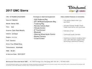 Used 2017 GMC Sierra 1500 SLE 