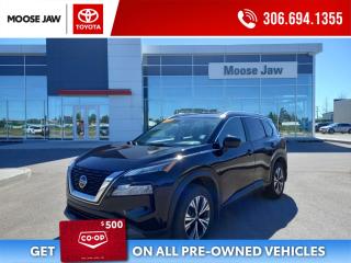 Used 2021 Nissan Rogue FULLY EQUIPPED SV EDITION, PROPILOT ASSIST WITH NAVI LINK, INTELLIGENT LANE AND BLIND SPOT INTERVENTION, DUAL PANEL PANORAMIC MOONROOF, REMOTE STARTER, 8-WAY POWER SEAT, WI-FI HOTSPOT for sale in Moose Jaw, SK