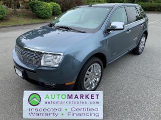 Used 2010 Lincoln MKX AWD, ALL OPTIONS, GREAT FINANCING, FREE WARRANTY, INSPECTED W/BCAA MBSHP! for sale in Surrey, BC