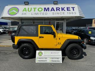 Used 2008 Jeep Wrangler X 2DR. NEW BRAKES & STEERING BOX! DRIVES LIKE NEW! INSPECTED W/BCAA MBRSHP & WRNTY! for sale in Langley, BC