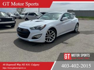 Used 2015 Hyundai Genesis Coupe 3.8L MANUAL | LEATHER | SUNROOF | BACKUP CAM | $0 DOWN for sale in Calgary, AB