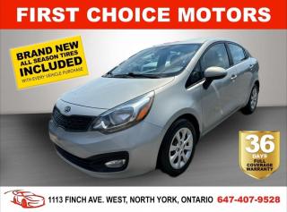 Used 2012 Kia Rio LX ~AUTOMATIC, FULLY CERTIFIED WITH WARRANTY!!!~ for sale in North York, ON