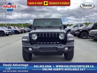 Used 2023 Jeep Wrangler Sport S - LOW KM, MANUAL, HEATED SEATS AND WHEEL, NAV, BACK UP CAMERA, ONE OWNER for sale in Halifax, NS