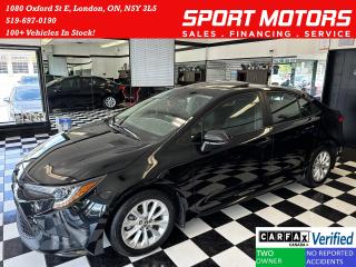Used 2020 Toyota Corolla LE+Roof+Wireless Charger+New Tires+CLEAN CARFAX for sale in London, ON