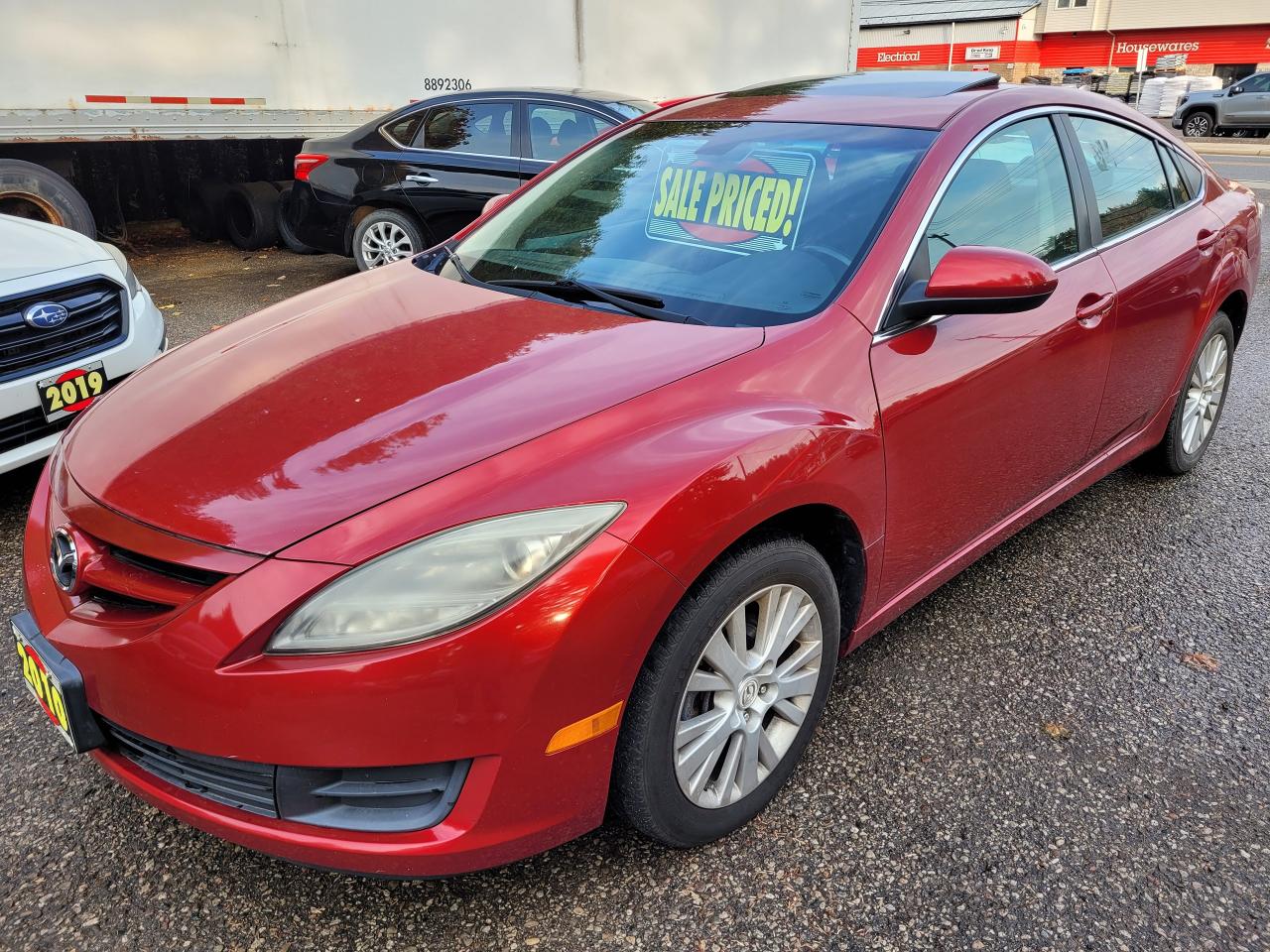 <p>Accident Free, Certified, Financing Available & Trade-ins Welcome!</p><p>Looking for a reliable and stylish sedan? Look no further than this 2010 Mazda MAZDA6 GS, proudly offered by Rockwood Motor Products. This stunning red beauty boasts a clean Carfax, ensuring youre getting a vehicle with a transparent history. With its sleek exterior and comfortable black interior, the MAZDA6 is sure to turn heads wherever you go. At just 153,000km, this vehicle has plenty of life left in it, and its ready to take you on your next adventure.</p><p>Step inside and enjoy the spacious cabin, featuring comfortable bucket seats, a powerful sound system with CD player and MP3 capabilities, and a convenient pass-through rear seat for added cargo space. Cruise control, a tilt steering wheel, and power windows and locks make for a smooth and enjoyable driving experience. The MAZDA6 also comes equipped with a comprehensive safety package, including anti-lock brakes, multiple airbags, and traction control, ensuring you and your passengers are safe on the road.</p><p>Here are five features that will truly make you say Wow!:</p><ol><li><strong>Sunroof/Moonroof</strong>: Open up the roof and let the sunshine in for a truly enjoyable driving experience.</li><li><strong>Heated Mirrors</strong>: Stay safe and see clearly even in the coldest weather.</li><li><strong>Alloy Wheels</strong>: Add a touch of style and sophistication to your ride.</li><li><strong>Keyless Entry</strong>: Convenience at your fingertips, making entry and exit a breeze.</li><li><strong>Automatic Headlights</strong>: Enjoy increased safety and visibility, no matter the time of day.</li></ol><p>Contact Rockwood Motor Products today to schedule a test drive and experience the thrill of this fantastic Mazda MAZDA6.</p><p><em>Powered by AutoIntelligence™ AI</em></p>