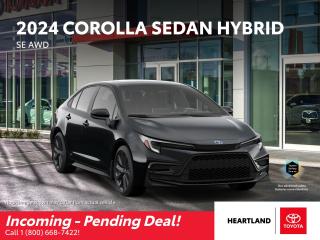 New 2024 Toyota Corolla Hybrid SE CVT AWD for sale in Williams Lake, BC