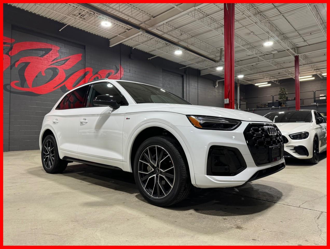 <p>Ibis White Exterior On Black Leather Interior.</p><p></p><p>Single Owner, Certified, And A Balance Of Audi Warranty January 26 2027/80,000Km!</p><p></p><p>Financing And Extended Warranty Options Available, Trade-Ins Are Welcome!</p><p></p><p>This 2023 Audi Q5 Progressiv 45 TFSI S-Line Black Package Is Loaded With A Navigation. 10.1" Touch Display, Top View Camera, Bluetooth, 10-Speaker Audi Sound System, Audi Smartphone Interface w/Wireless CarPlay, Audi Virtual Cockpit Plus, Heated Front Bucket Seats, Remote Keyless Entry w/Integrated Key Transmitter, 4 Door Curb/Courtesy, Illuminated Entry, Illuminated Ignition Switch and Panic Button, Audi Connect Security and Assistance Emergency Sos, Black Optics (Grille & Window Surround), Piano Black Inlays, Black Side Mirrors And Gloss Black Centre Console, S Line Interior Badging, Black Roof Rails, Black Headliner, 20" 5-V Star Design, Gloss Anthracite Black, Stainless Steel Pedals, Front Sports Seats, Contrast Stitching And Power Lumbar For Both Front Seats, And More.</p><p></p><p>We Do Not Charge Any Additional Fees For Certification, Its Just The Price Plus HST And Licensing.</p><p></p><p>Follow Us On Instagram, And Facebook.</p><p></p><p>Dont Worry About Rain, Or Snow, Come Into Our 20,000sqft Indoor Showroom, We Have Been In Business For A Decade, With Many Satisfied Clients That Keep Coming Back, And Refer Their Friends And Family. We Are Confident You Will Have An Enjoyable Shopping Experience At AutoBase. If You Have The Chance Come In And Experience AutoBase For Yourself.</p>