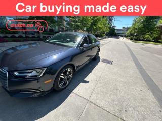 Used 2017 Audi A4 Technik AWD w/ Apple CarPlay & Android Auto, Around-view Monitor, Tri-Zone A/C for sale in Toronto, ON