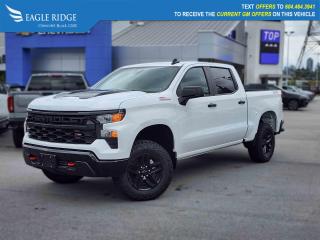 New 2024 Chevrolet Silverado 1500 Custom Trail Boss 4x4, Heated Seats, Engine control stop start, HD surround vision, Navigation for sale in Coquitlam, BC