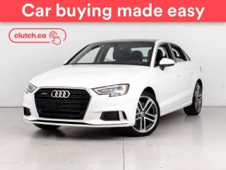 Used 2020 Audi A3 Komfort w/ Carplay, Sunroof, Backup Camera for sale in Bedford, NS