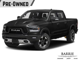 Used 2019 RAM 1500 Rebel LEVEL 2 | PANORAMIC SUNROOF | 3.92 | BED STEP | 124L TANK | 4 CORNER AIR SUSPENSION for sale in Barrie, ON