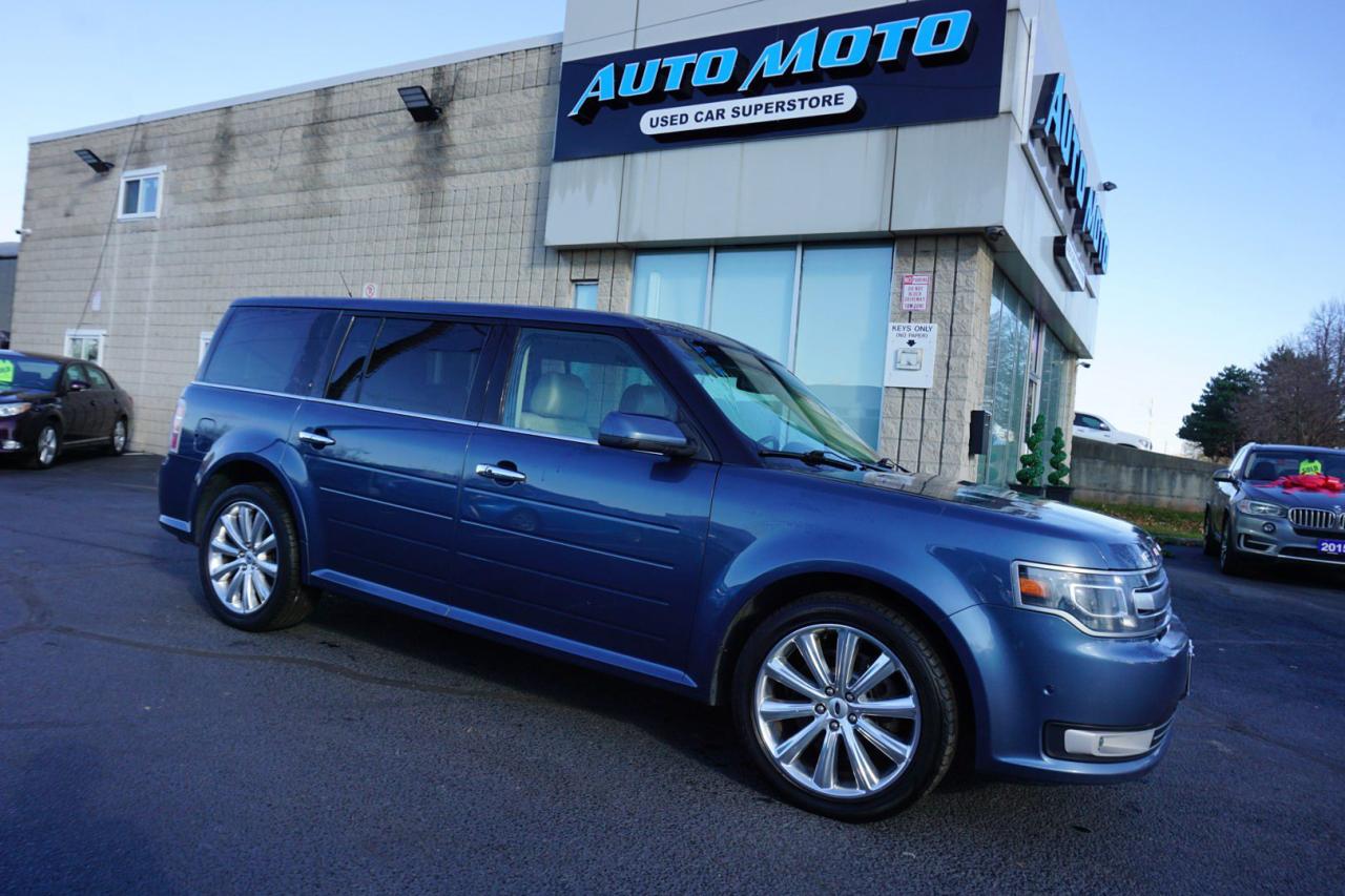 Used 2019 Ford Flex V6 LIMITED AWD CERTIFIED 7 SEATS *ACCIDENT FREE* NAVI CAMERA BLUETOOTH LEATHER HEATED SEATS CRUISE ALLOYS for sale in Burlington, ON