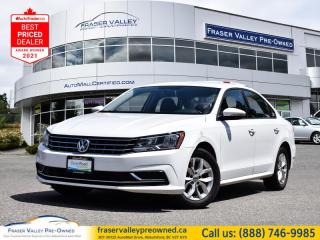 Used 2018 Volkswagen Passat Trendline+  Rear Cam, Alloy Wheels, Auto for sale in Abbotsford, BC