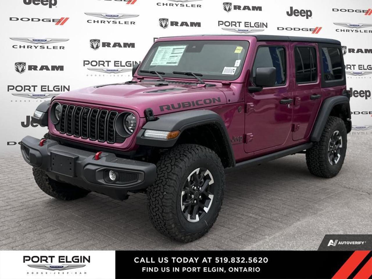 New 2024 Jeep Wrangler 4-Door Rubicon for sale in Port Elgin, ON