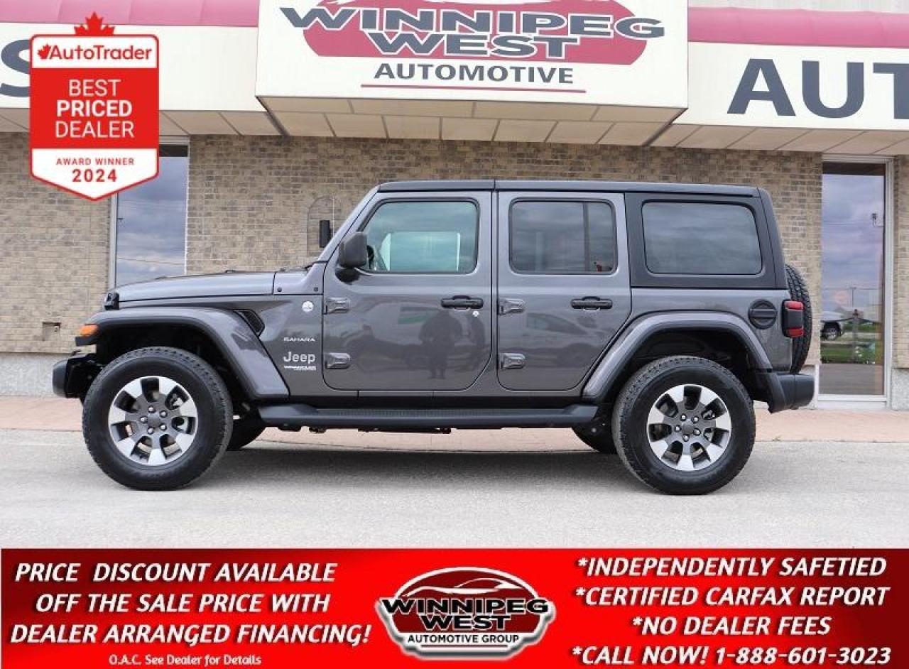 Used 2021 Jeep Wrangler UNLIMITED SAHARA EDITION 2.0T 4X4, LOADED & SHARP! for sale in Headingley, MB