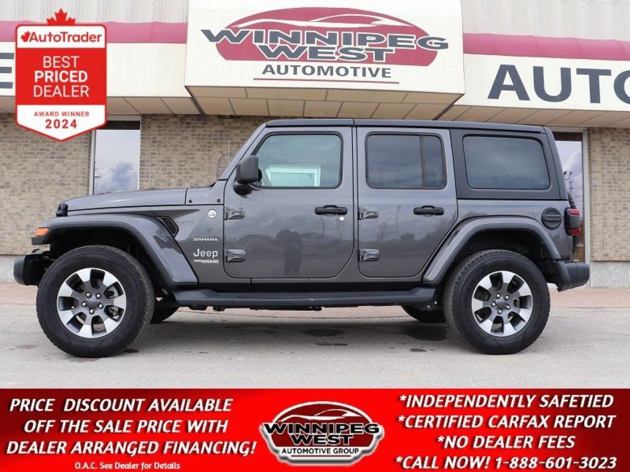 Used 2021 Jeep Wrangler UNLIMITED SAHARA EDITION 2.0T 4X4, LOADED & SHARP! for sale in Headingley, MB