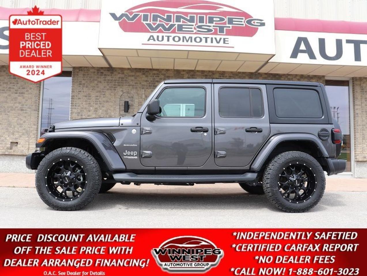 Used 2021 Jeep Wrangler UNLIMITED SAHARA EDITION 2.0T 4X4, LOADED & SHARP! for sale in Headingley, MB