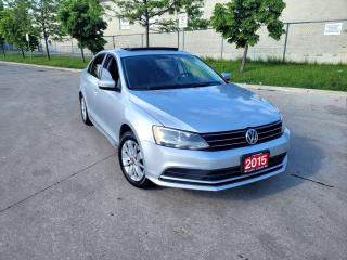 Used 2015 Volkswagen Jetta Automatic, 4 door, Sunroof, 3 Years warranty avail for sale in Toronto, ON