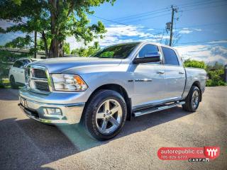 Used 2012 RAM 1500 Big Horn Hemi 4x4 Crew Cab Certified Towing Packag for sale in Orillia, ON