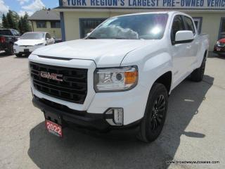 Used 2022 GMC Canyon GREAT KM'S ELEVATION-MODEL 5 PASSENGER 3.6L - V6.. 4X4.. CREW-CAB.. SHORTY.. TRAILER BRAKE.. BACK-UP CAMERA.. BLUETOOTH SYSTEM.. for sale in Bradford, ON