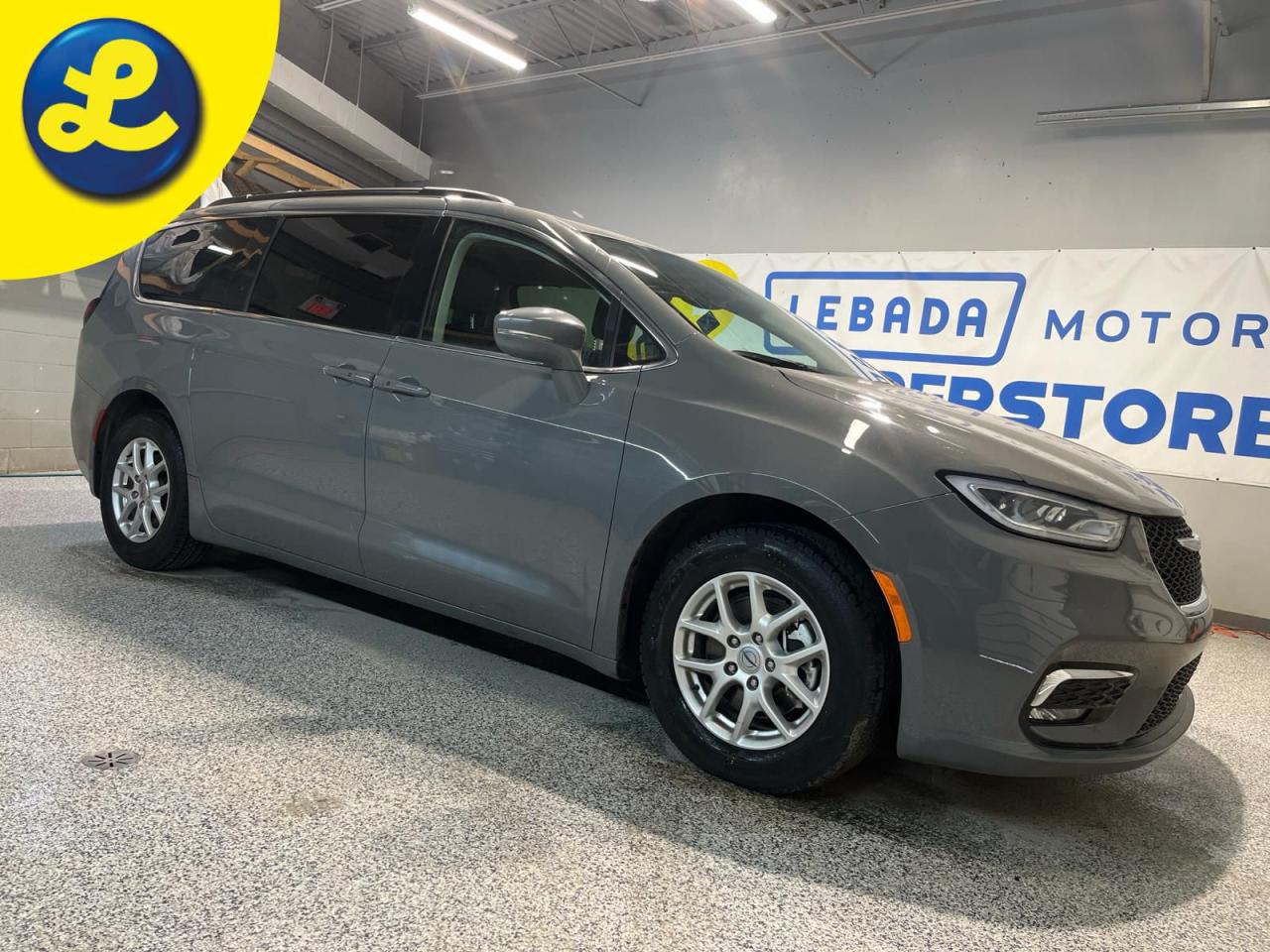 Used 2022 Chrysler Pacifica TOURING-L * Navigation * Leather Bucket Seats * Power Lift Gate * Rear Window Shades * Lane Sense * Hands-Free Power Sliding Doors * Android Auto/Appl for sale in Cambridge, ON