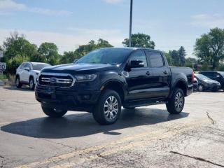 Used 2021 Ford Ranger LARIAT Crew 4WD, Navigation, Leather, Heated Seats, CarPlay + Android, Bluetooth, Rear Camera &Much! for sale in Guelph, ON