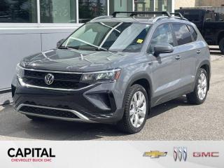 Used 2022 Volkswagen Taos Comfortline + CARPLAY + BLINDSPOT MONTIORING + DRIVER SAFETY PACKAGE + RAIN SENSING WIPERS. for sale in Calgary, AB