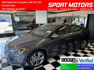 Used 2017 Hyundai Elantra Limited+GPS+Roof+Leather+ApplePlay+CLEAN CARFAX for sale in London, ON